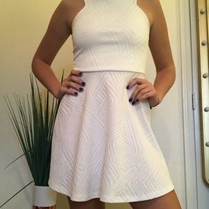 White Detailed Mini Dress